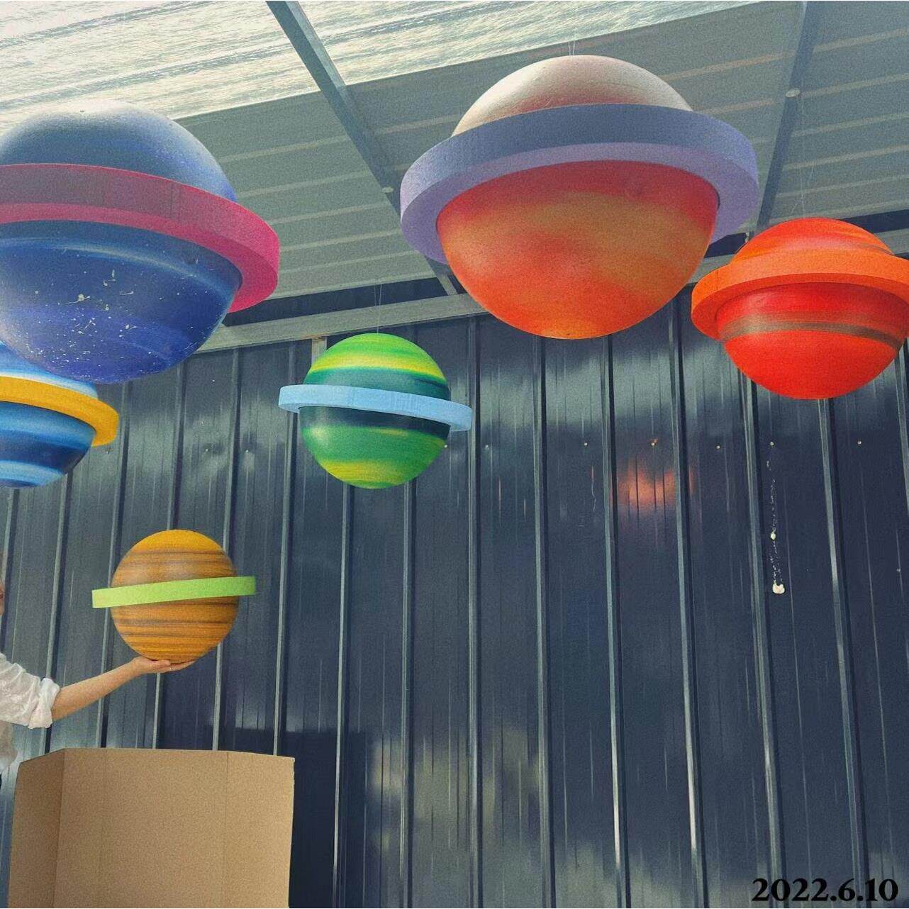 学校科学教室幼儿园教室走廊行星光环吊坠婚礼活动商场土星光环装