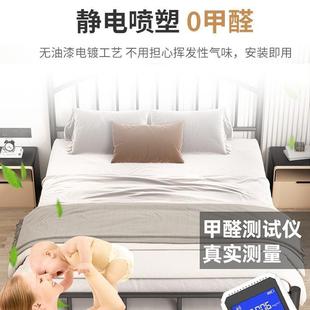 铁艺单人床网红出租房铁架子床双人床现代家用1.8米铁床1.5米宿舍
