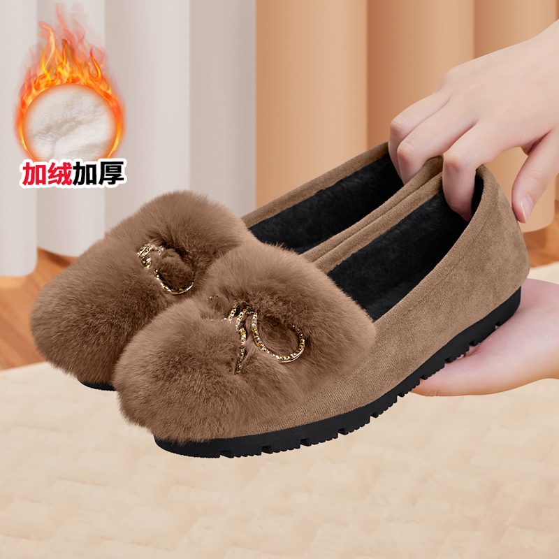 老北京棉鞋女冬季布鞋加绒加厚
