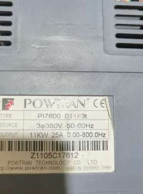 {议价}普传变频器11KW  PI7600 011F3T