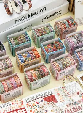 生如夏花系列和纸胶带套装5卷入跨境产品花系列基础款