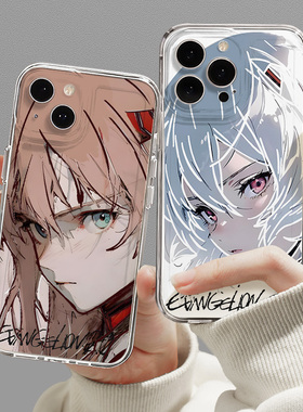 适用一加13手机壳eva硅胶防摔外壳1+12明日香9pro一加ace3pro透明软壳ace2v绫波丽oneplus全包8t动漫oppo女