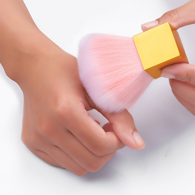 Kuas Pembersih Debu Kuku Berkualitas Tinggi Pegangan Logam