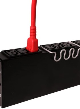 红色C13-C14品字尾公母延长线PDU服务器彩色电源线C13转C14线15A