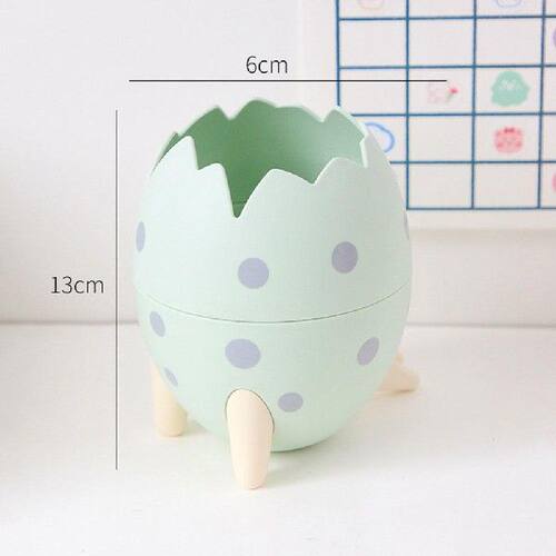 极速Novelty Cute Dinosaur Egg Plastic Pen Holder Stand Offic