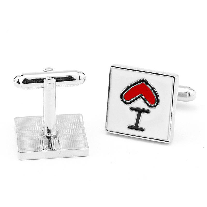 .New Fashion Cufflink For Men I Love My Wife Design Good Hus
