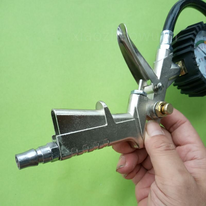 。包邮轮胎充气枪胎压枪 带防震压力表 气压检测汽车维保工具充气