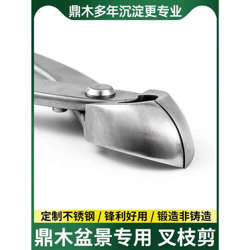 鼎木盆景修剪制作造型专用工具叉枝剪斜口剪斜球剪剪刀钳专业套装