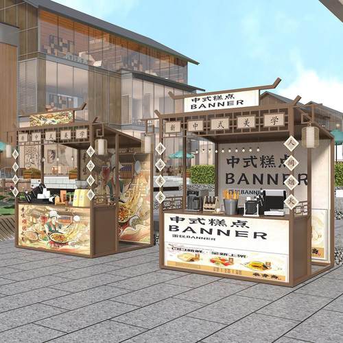 户外古风商业街活动组装展示架网红夜市棚架摆摊集市摊位移动促销