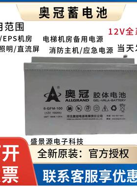 奥冠胶体蓄电池6-GFM-24AH38AH65AH100AH200AH太阳能光伏储能电池