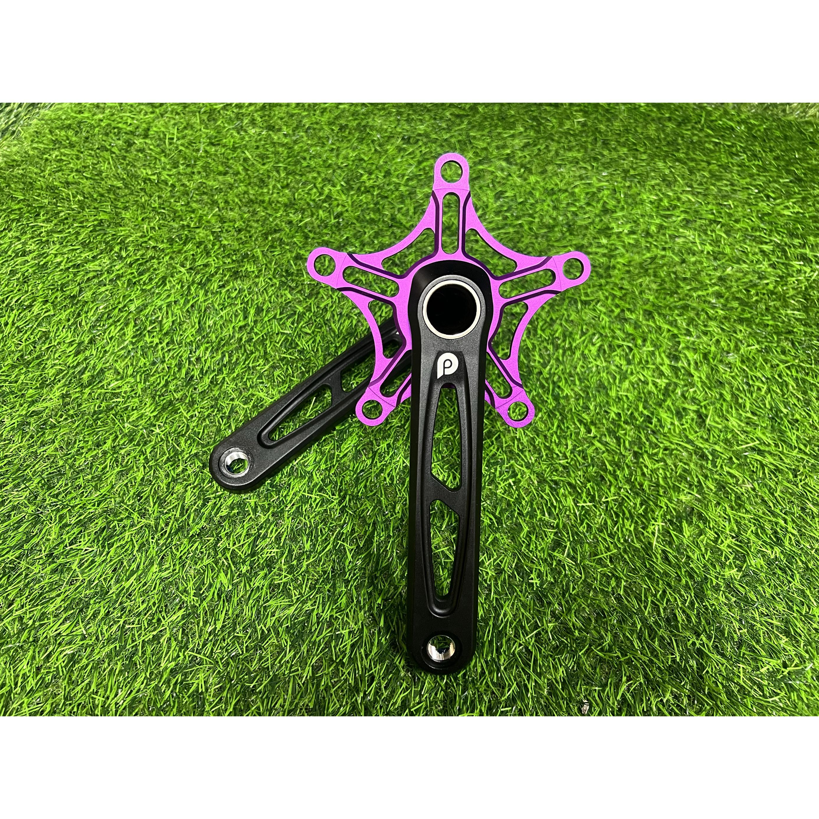 Litepro可折叠自行车空心集成五爪曲柄曲柄组412 Sp8修改空心曲柄