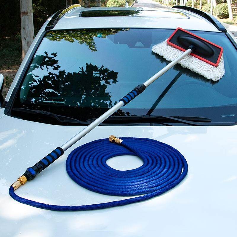 新款通水洗车拖把接水管专用刷子工具全套自动排水出水漏水耐用