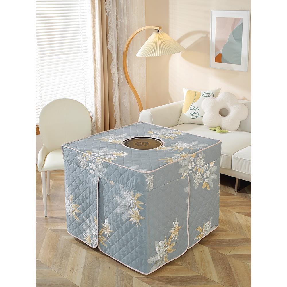 新款烤火罩正方形烤火桌罩电炉罩套火炉保护罩烤火被烤火炉桌布