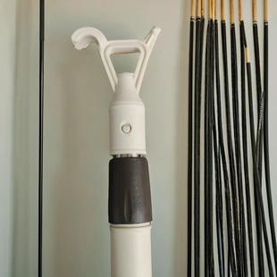 日光房手动蜂窝窗帘晾衣杆窗帘杆专用窗人工杆手动伸缩推拉杆