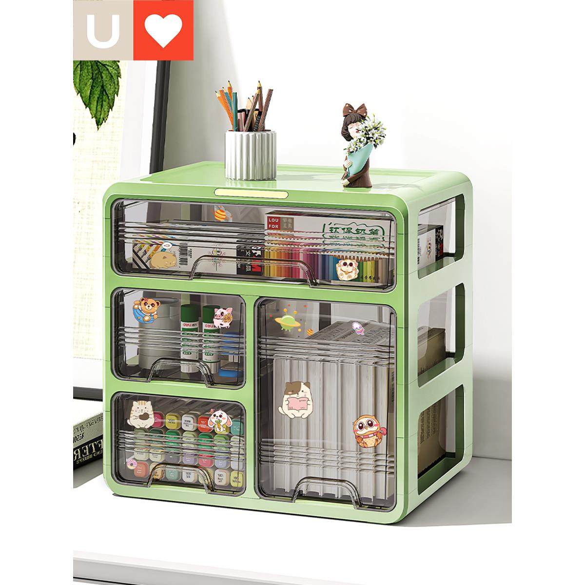 友耐抽屉式桌面收纳盒办公室书桌整理杂物文具置物架储物箱子宿舍,收纳整理,桌面收纳盒,淘宝优惠券,粉丝福利购,淘宝优惠卷