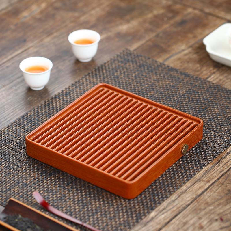 小号电木茶盘德国家用迷你单人干泡台一人用户外方形排水茶台壶承