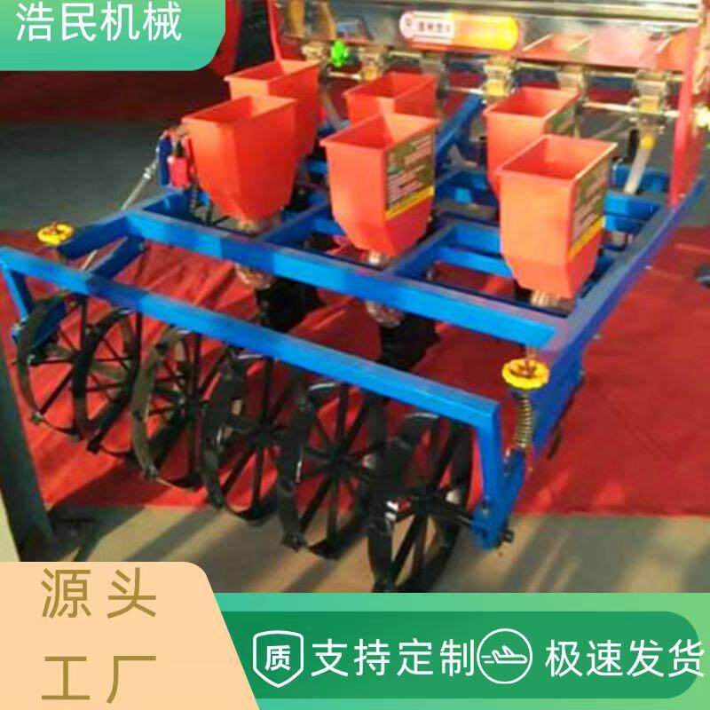 四轮车带谷子高粱蔬菜苜蓿播种机小颗粒种子精播机免间苗播种