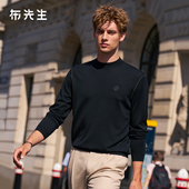 布先生轻奢长袖 字母印花PT16705 秋冬新款 毛T小高领上衣男款 羊毛衫