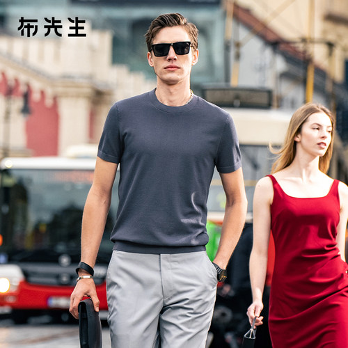 布先生轻奢短袖T恤男款夏季新品