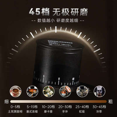 KIHAL起好MD03电动磨豆机意式手冲咖啡豆研磨机家用小型磨粉机