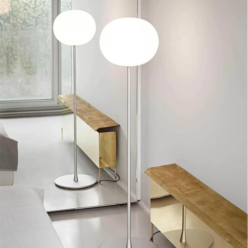 意大利设计师客厅餐厅卧室床头装饰玻璃圆球落地灯现代简约书房灯