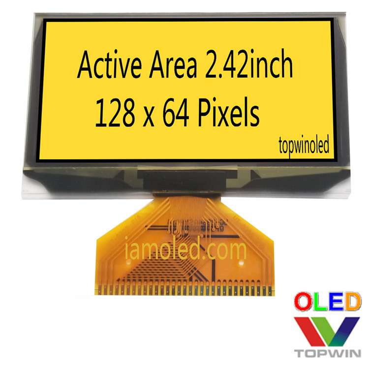 2.42英寸绿光2.4寸黄色2.42寸白光2.42寸蓝光2.42英寸oled液晶屏
