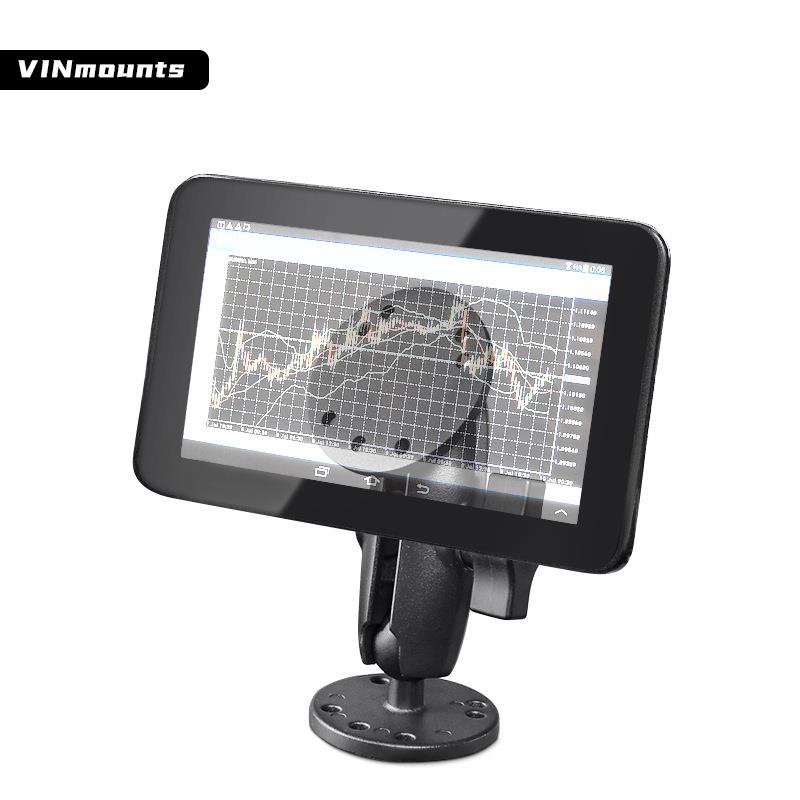 VIN农机驾驶导航电脑万向支架1英寸球头AMPS圆形30X38孔距支架