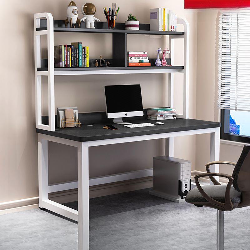 电脑桌台式家用书桌书架组合一体学习桌书桌简约现公写字奥跃
