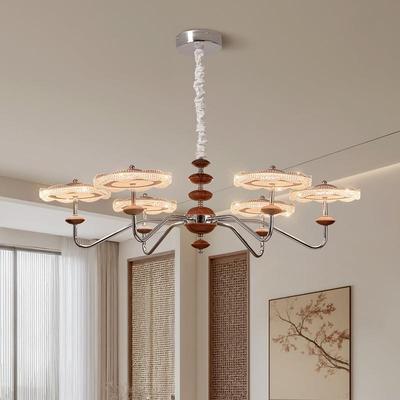 法式中古奶油风护眼大厅主灯卧室复古飞碟餐厅中山灯具客厅吊灯