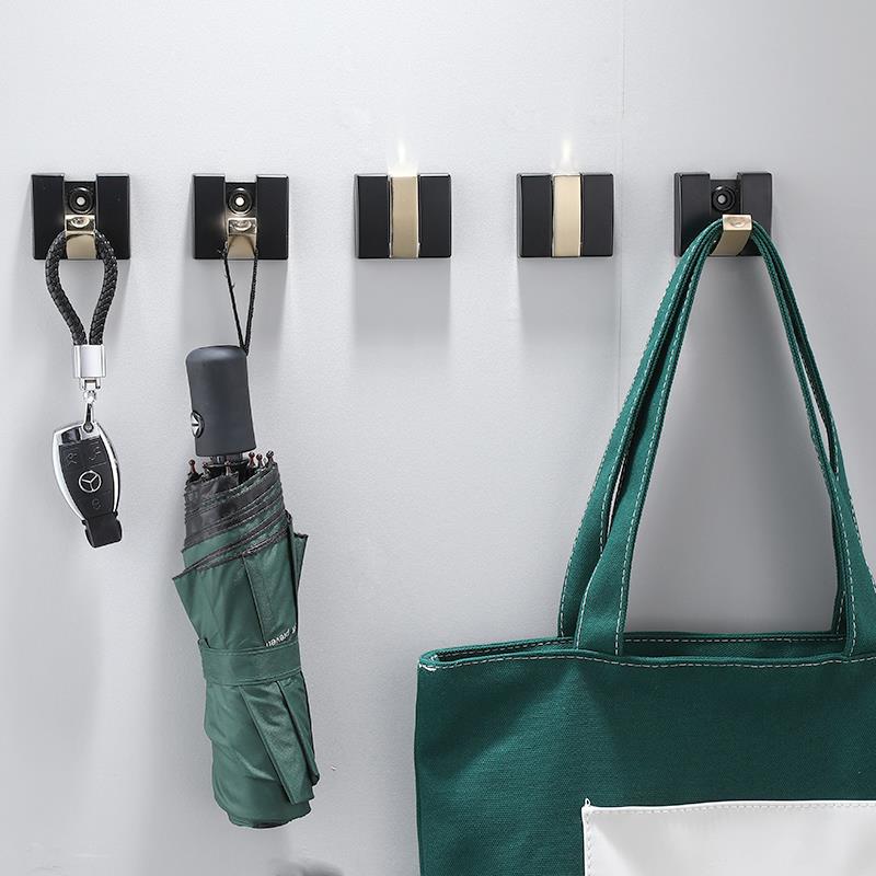 隐形挂钩免打孔折叠挂衣钩单个隐藏式衣帽钩门后衣服衣柜壁挂墙壁