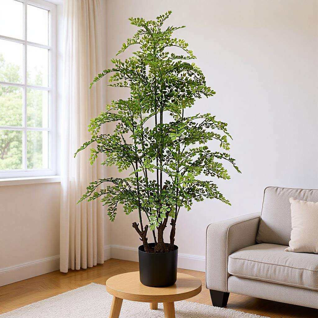 蕨类波斯草植物家居客厅办公室树盆栽假树绿植盆景王仿真真