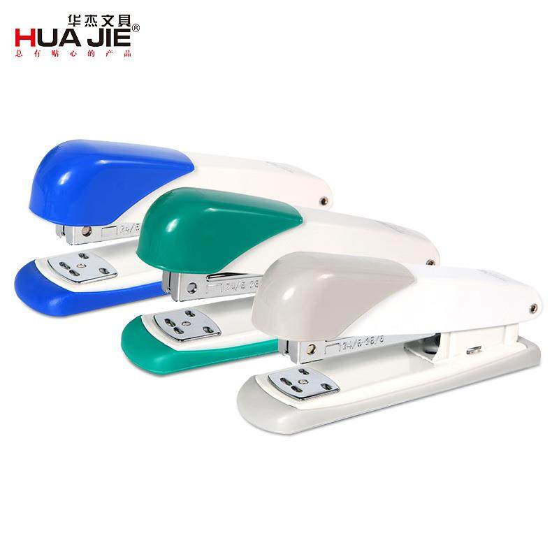 华杰厂家金属12号中型订书机标准24/6装订机可订20张办公用品