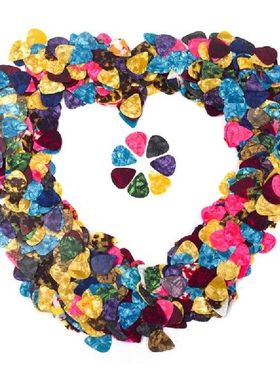 50 Guitar Picks 1 Box Case Acoustic Electric Bass Pic