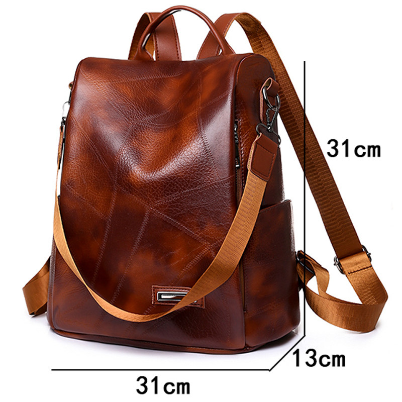 2022New High Quality Leather Ladies Backpack Luxury Designer