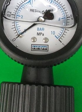 YN60 0-1MPA 10BAR 10KGF/CM2 0-145PSI塑料隔膜耐震压力表