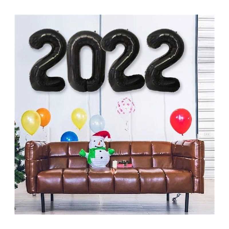 2022 Balloons Set New Year Eve Festival Party Supplies For
