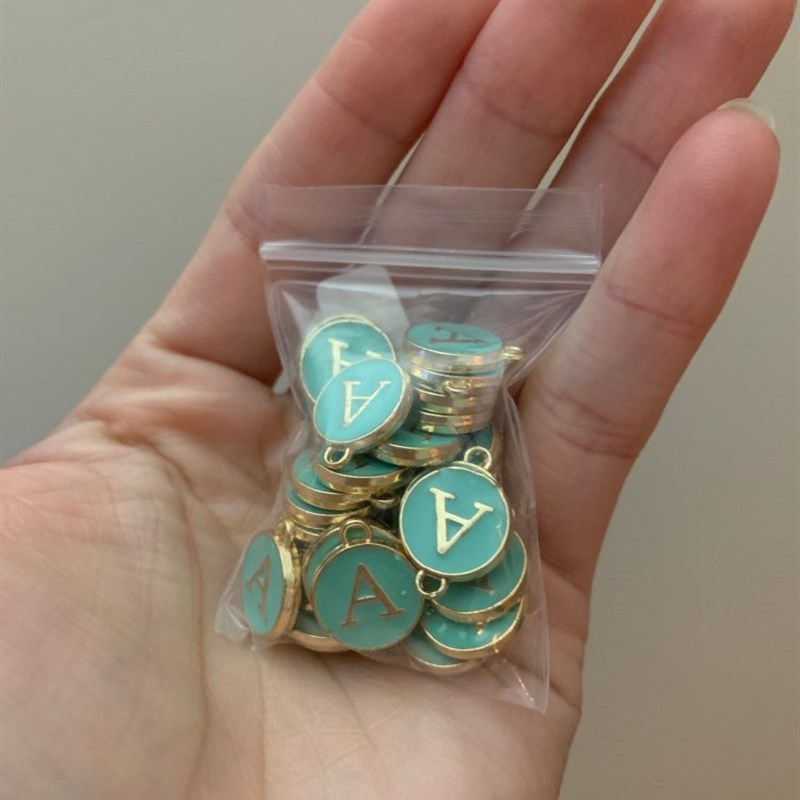 New 12*14mm A-Z Letter Charms Enamel Charms Alphabet Initial