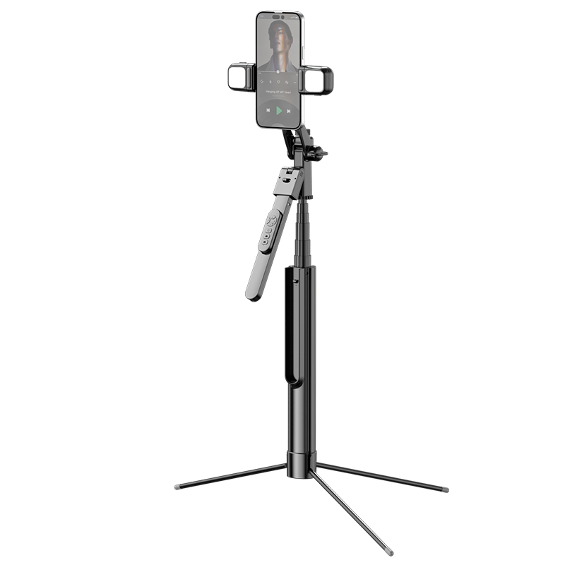 2023新款自拍杆三脚架自拍神器360度旋转vlog拍摄影拍照旅行出游