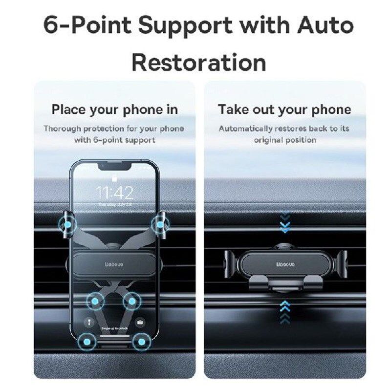Baseus Car Phone Holder for Car Air Vent Mount Phone Holder