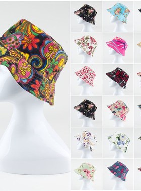 Bucket Cap Men Women Unisex Flower Print Banana Hat Bob Caps