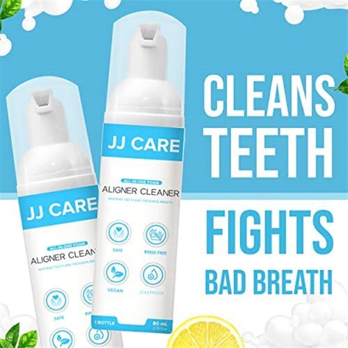极速JJ CARE Aligner Cleaner [Pack of 2] 80ml  Invisalign Cle