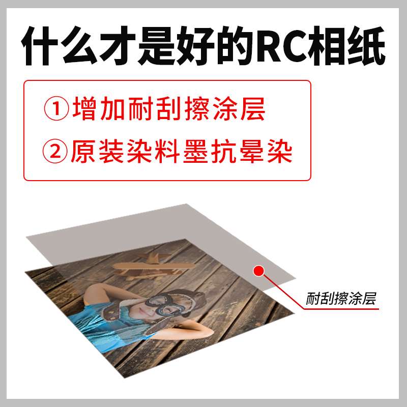 250克RC相纸相片纸打印纸喷墨相纸照片纸相册纸粗绒绒面5寸6寸7寸
