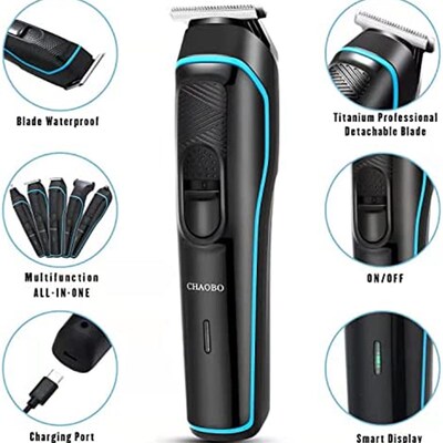 极速Electric Beard Trimmer For Men Cordless Hair Clipper Gro