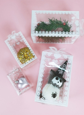 5pcs Transparent Gift Box PVC Plastic Clear Packaging Boxes
