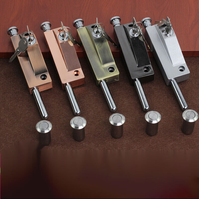 旋转门插销地插锁地插销明装插销车位锁门锁扣弹簧插销大门插销旋