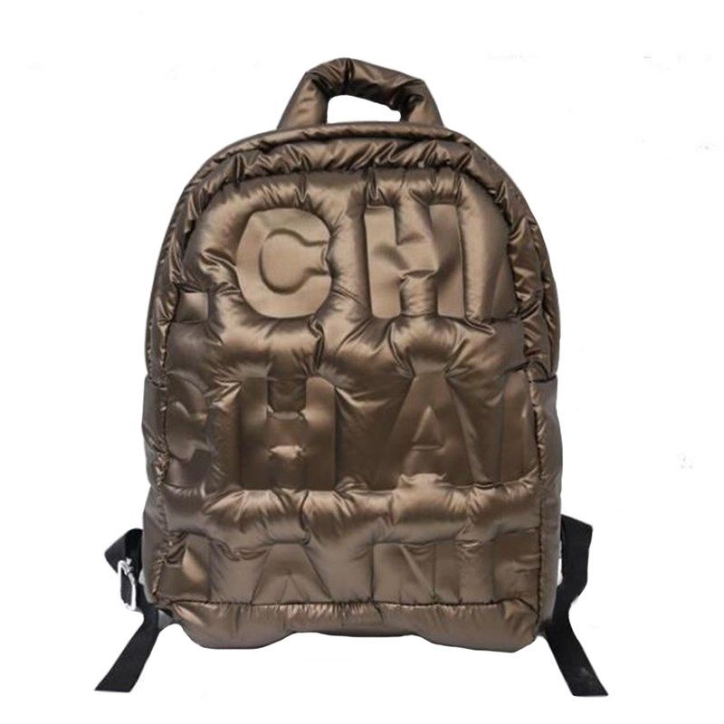 2021 Women Casual Backpacks Down Letter Printing Backpack Au