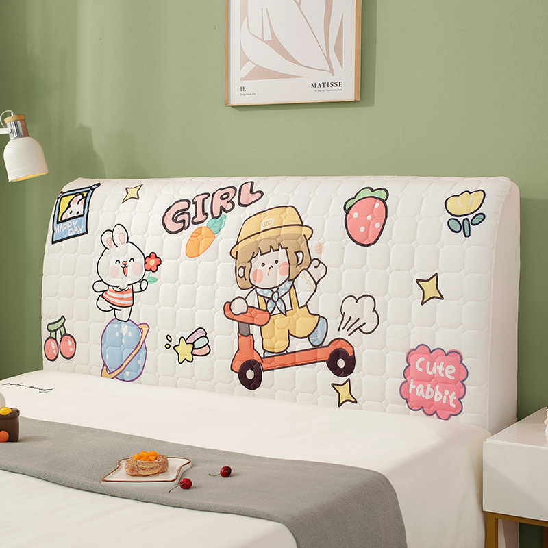 2023新款夹棉防撞全包牀头套罩软包遮丑通用卍能牀头罩木牀靠背套