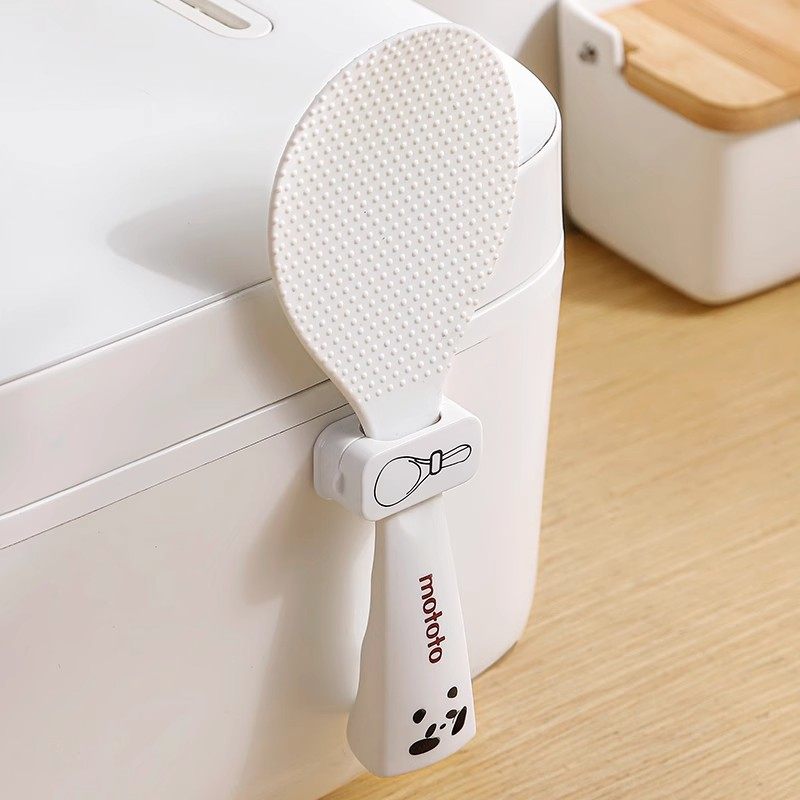 日本饭勺固定器电饭煲饭铲放置神器厨房磁吸挂架电饭锅专用收纳架