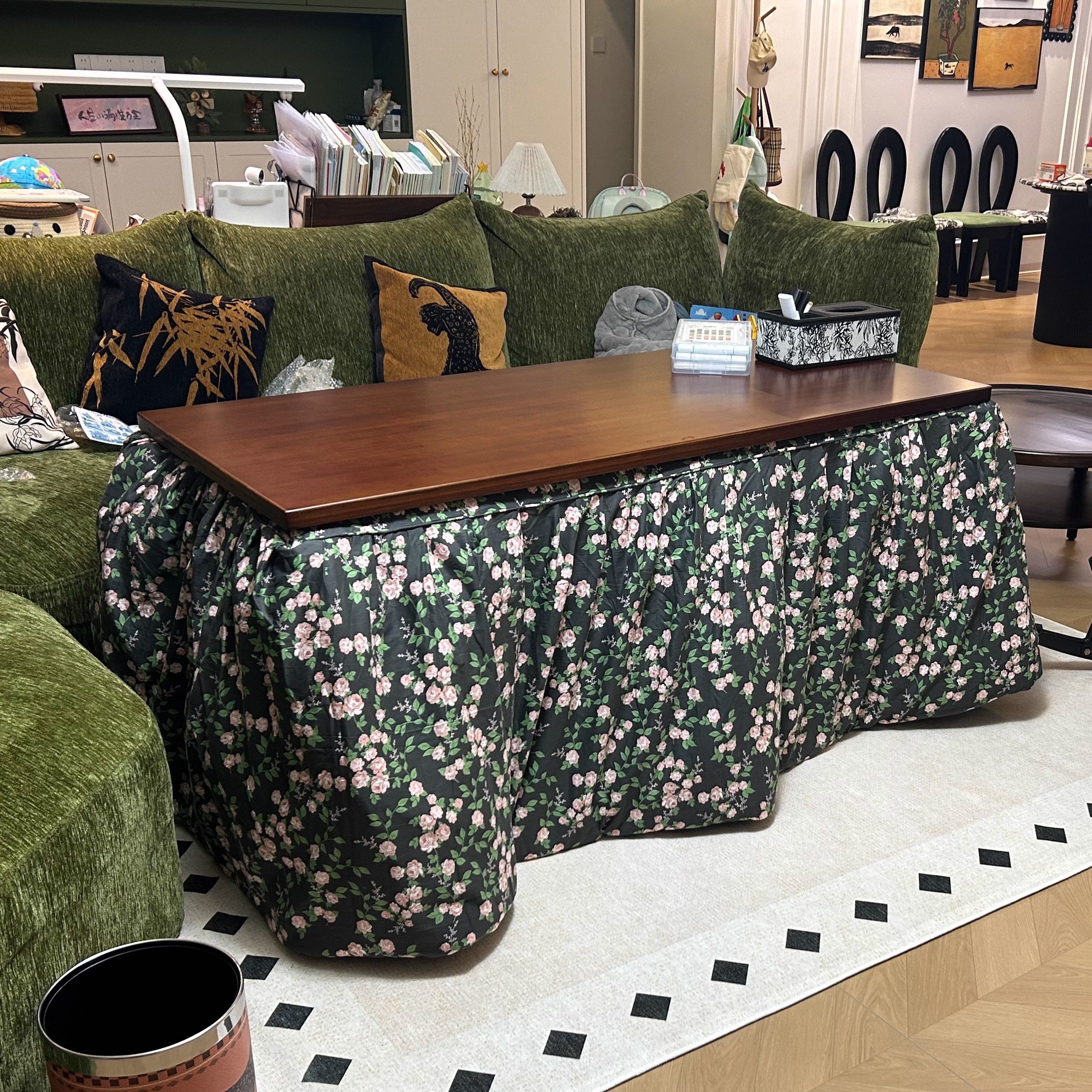 新款家用双面可拆洗脱胆烤火被电烤火桌加厚烤火被罩冬季保暖罩子,床上用品,化纤被,淘宝优惠券,粉丝福利购,淘宝优惠卷