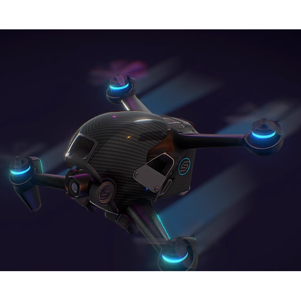 blender大疆无人机飞机数码飞行器8k四边面fbx含材质3D模型源文件
